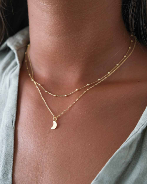 Mini Boule Necklace - Chains Necklaces - 925 Sterling Silver - 18K Gold Plating - CREU