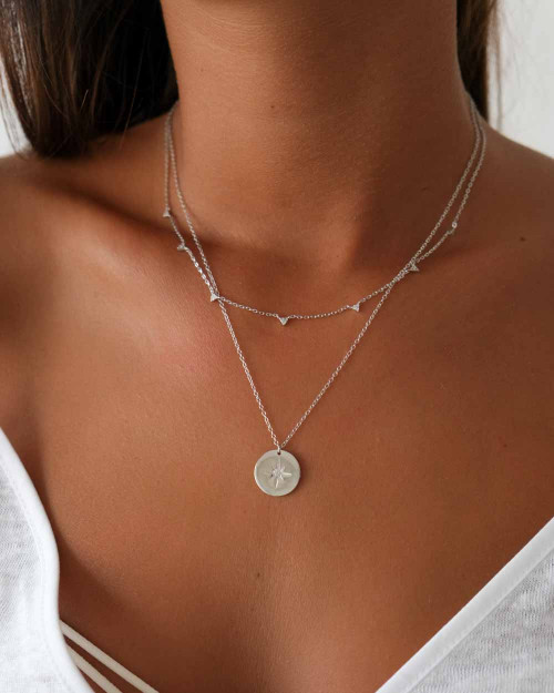 Jazelle Necklace - Chains Necklaces - 925 Sterling Silver - 18K Gold Plating - CREU