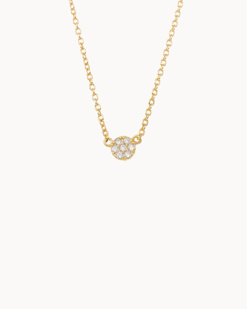 Glow Necklace - Zirconia Necklaces - 925 Sterling Silver - 18K Gold Plating - CREU