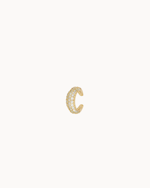 Pendiente Luzia Ear Cuff - Piercing falso de Plata de Ley 925 o bañados en oro - CREU