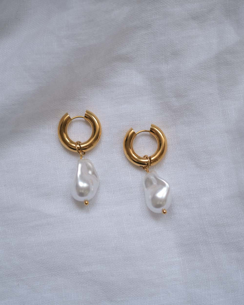 Kira Earrings - Waterproof Earrings - 925 Sterling Silver - 18K Gold Plating - CREU