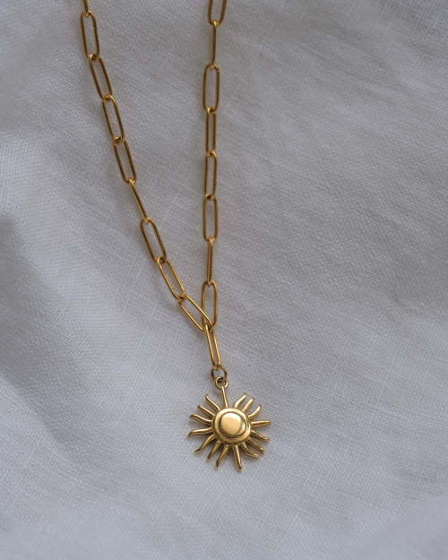 Suniva Necklace - Pendants - 925 Sterling Silver - 18K Gold Plating - CREU