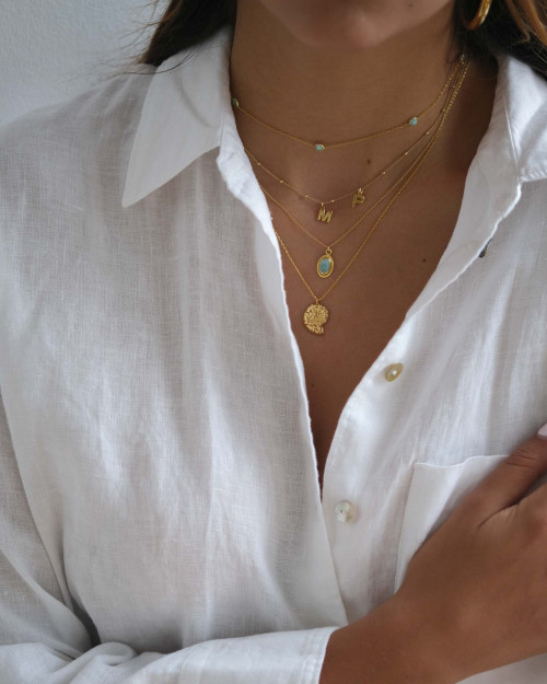Collar Letras Gala - Collares Iniciales de Plata de Ley 925 o bañados en oro - CREU