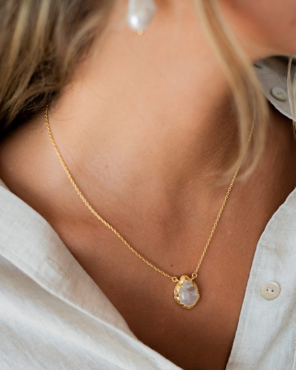 magic moonstone necklace — SISTERS ON TATE