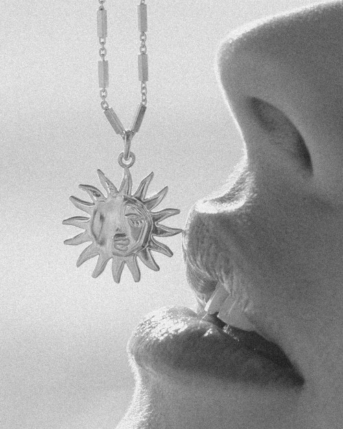 Sun Side Necklace - Pendants - 925 Sterling Silver - 18K Gold Plating - CREU
