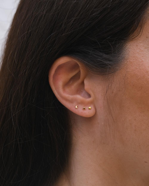 Mini Estrella Earring - Mini Earrings - 925 Sterling Silver - 18K Gold Plating - CREU