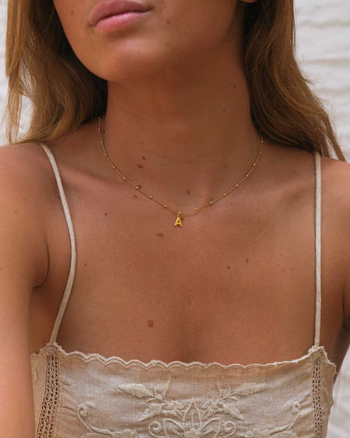 Collar Letras Gala - Collares Iniciales de Plata de Ley 925 o bañados en oro - CREU