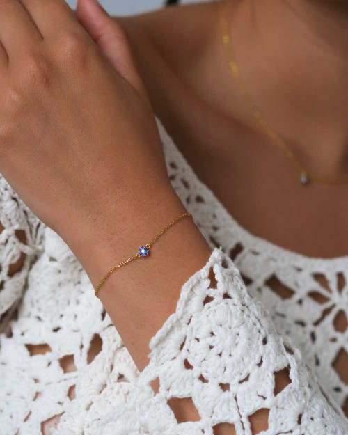 Daisy Blue Bracelet