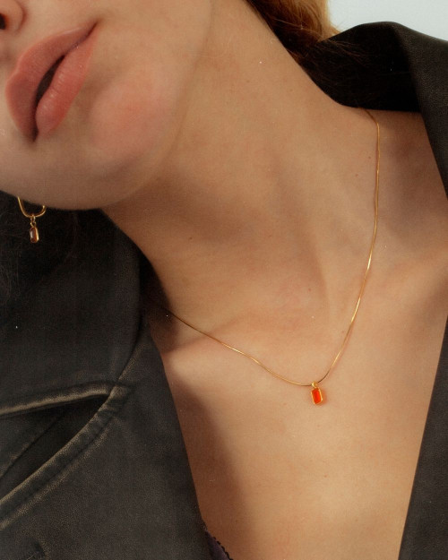 Orange Flash Necklace