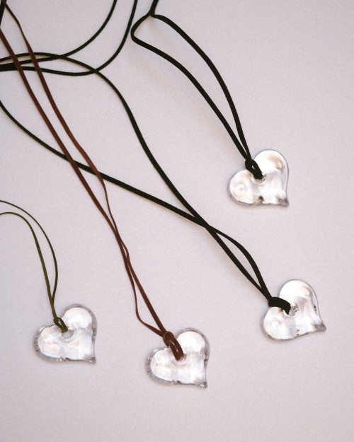 Love Obsession Silver Black Necklace - Pendants - 925 Sterling Silver - 18K Gold Plating - CREU