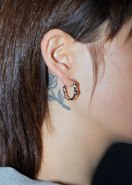 Pendientes Abstract Hoop - CREU