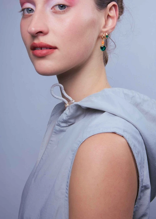 Piercing Green Brillo Hoop - CREU
