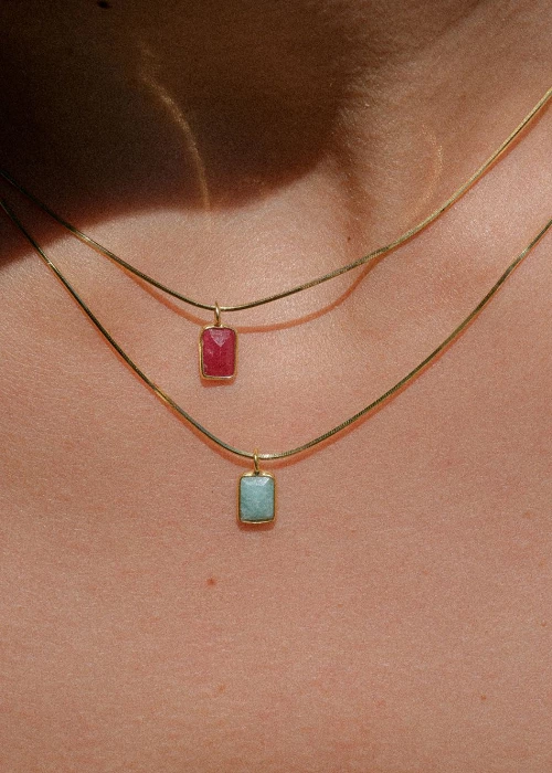 Amazonita & Jade Fucsia Flash